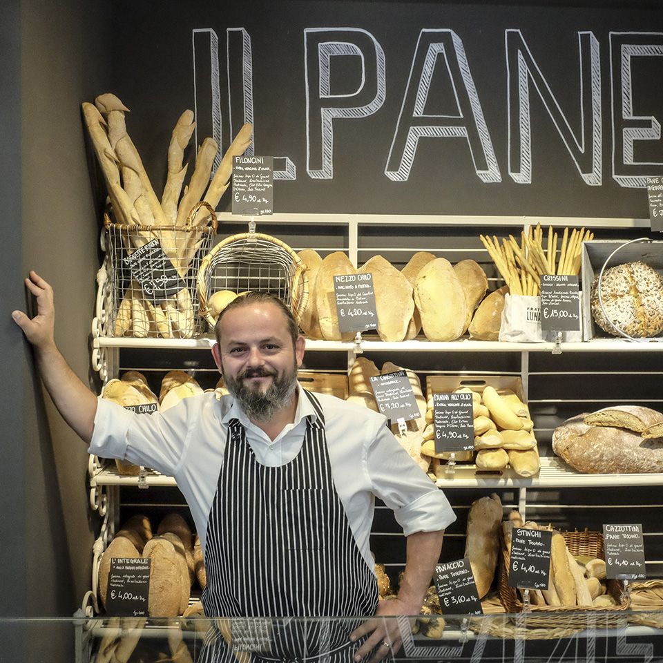 Riccardo Lunardi in his shop