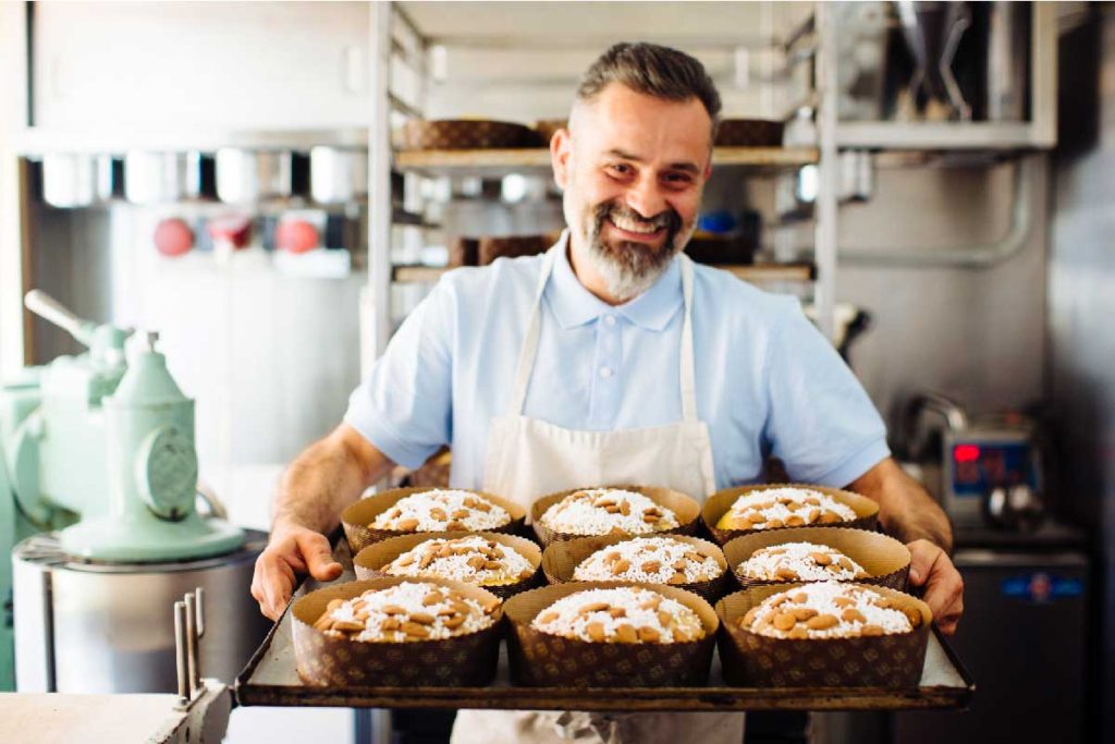 Massimiliano Lunardi baking artisan panettone