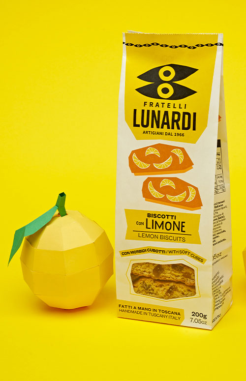 Fratelli Lunardi's lemon biscuits, 7.05oz pack