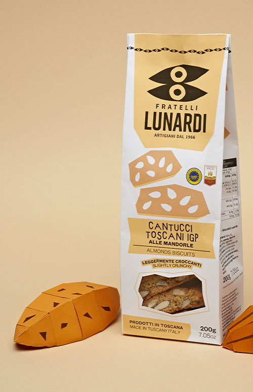Fratelli Lunardi's almonds biscuits, 7.05oz pack