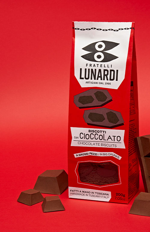 Fratelli Lunardi's chocolate biscuits, 7.05oz pack