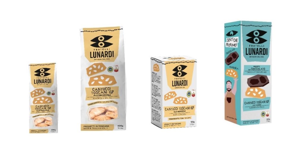 Four packs of biscuits by Fratelli Lunardi